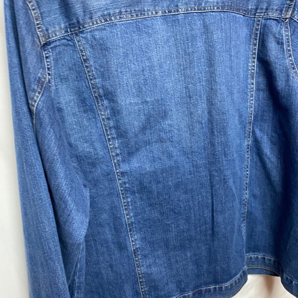 abella Rodriguez - Plus Size Jacket Dark Blue Jean 3X - Picture 6 of 13